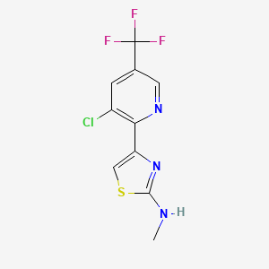 4-[3-chloro-5-(trifluoromethyl)-2-pyridinyl]-N-methyl-1,3-thiazol-2-amine