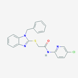 2-[(1-benzyl-1H-benzimidazol-2-yl)sulfanyl]-N-(5-chloro-2-pyridinyl)acetamide