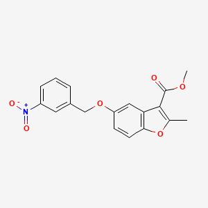 Methyl 2-methyl-5-[(3-nitrophenyl)methoxy]-1-benzofuran-3-carboxylate