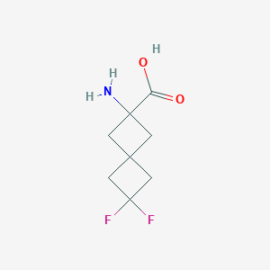 molecular formula C8H11F2NO2 B2855195 2-Amino-6,6-difluorospiro[3.3]heptane-2-carboxylic acid CAS No. 2361635-29-0