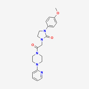 1-(4-Methoxyphenyl)-3-(2-oxo-2-(4-(pyridin-2-yl)piperazin-1-yl)ethyl)imidazolidin-2-one