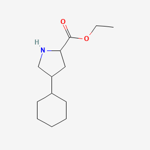Ethyl 4-cyclohexylpyrrolidine-2-carboxylate
