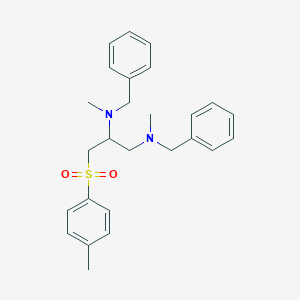 molecular formula C26H32N2O2S B285522 N,N'-dibenzyl-N,N'-dimethyl-3-[(4-methylphenyl)sulfonyl]propane-1,2-diamine 