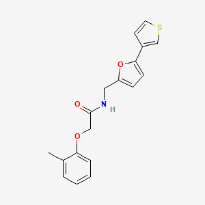 N-((5-(thiophen-3-yl)furan-2-yl)methyl)-2-(o-tolyloxy)acetamide