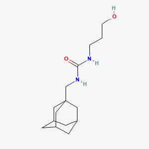 molecular formula C15H26N2O2 B2855233 1-(1-Adamantylmethyl)-3-(3-hydroxypropyl)urea CAS No. 690680-71-8