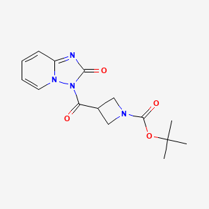 Tert-butyl 3-(2-oxo-[1,2,4]triazolo[1,5-a]pyridine-3-carbonyl)azetidine-1-carboxylate