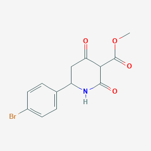 Methyl 6-(4-bromophenyl)-2,4-dioxopiperidine-3-carboxylate