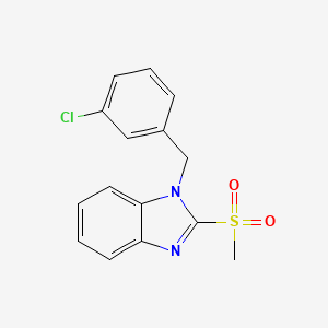 1-(3-chlorobenzyl)-2-(methylsulfonyl)-1H-benzo[d]imidazole