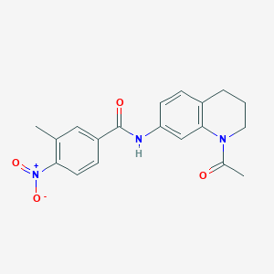 N-(1-acetyl-1,2,3,4-tetrahydroquinolin-7-yl)-3-methyl-4-nitrobenzamide