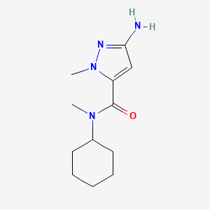 3-amino-N-cyclohexyl-N,1-dimethyl-1H-pyrazole-5-carboxamide