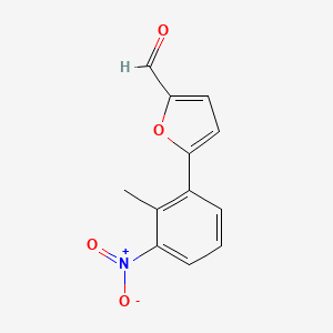 B2855266 5-(2-Methyl-3-nitrophenyl)-2-furaldehyde CAS No. 725276-90-4