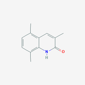 molecular formula C12H13NO B2855283 3,5,8-Trimethyl-1,2-dihydroquinolin-2-one CAS No. 1309976-15-5