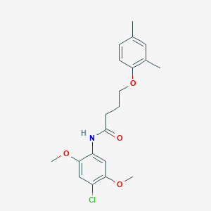 N-(4-chloro-2,5-dimethoxyphenyl)-4-(2,4-dimethylphenoxy)butanamide