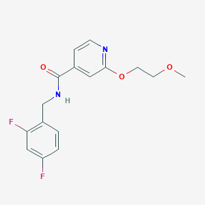 N-(2,4-difluorobenzyl)-2-(2-methoxyethoxy)isonicotinamide