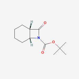 molecular formula C12H19NO3 B2855307 tert-butyl (1S,6R)-8-oxo-7-azabicyclo[4.2.0]octane-7-carboxylate CAS No. 1335031-70-3