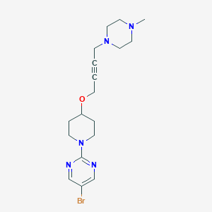 5-Bromo-2-[4-[4-(4-methylpiperazin-1-yl)but-2-ynoxy]piperidin-1-yl]pyrimidine