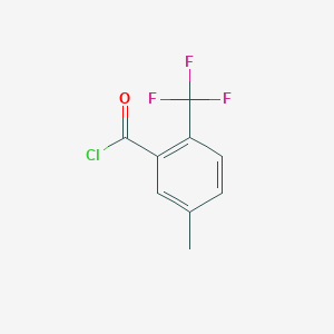 molecular formula C9H6ClF3O B2855349 5-Methyl-2-(trifluoromethyl)benzoyl chloride CAS No. 886502-66-5