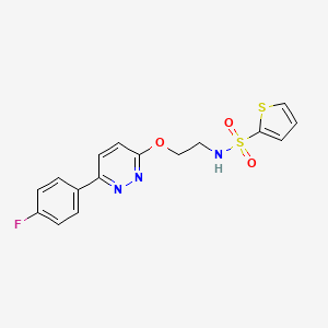 N-(2-((6-(4-fluorophenyl)pyridazin-3-yl)oxy)ethyl)thiophene-2-sulfonamide