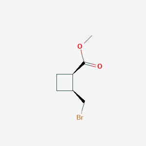 Methyl (1R,2S)-2-(bromomethyl)cyclobutane-1-carboxylate