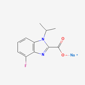 Sodium 4-fluoro-1-isopropyl-1H-benzo[d]imidazole-2-carboxylate