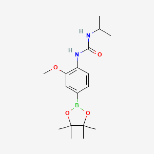 1-Isopropyl-3-(2-methoxy-4-(4,4,5,5-tetramethyl-1,3,2-dioxaborolan-2-yl)phenyl)urea