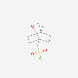 molecular formula C9H15ClO3S B2855392 (4-Methyl-2-oxabicyclo[2.2.2]octan-1-yl)methanesulfonyl chloride CAS No. 2247103-47-3