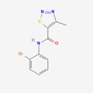 molecular formula C10H8BrN3OS B2855393 N-(2-bromophenyl)-4-methyl-1,2,3-thiadiazole-5-carboxamide CAS No. 183306-26-5