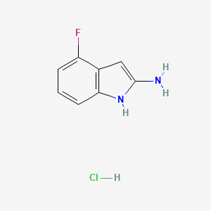 4-Fluoro-1H-indol-2-amine;hydrochloride