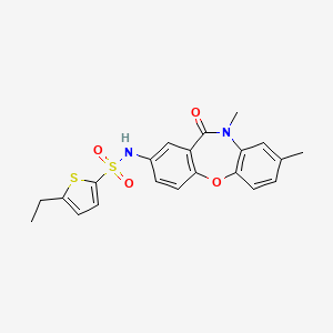 N-(8,10-dimethyl-11-oxo-10,11-dihydrodibenzo[b,f][1,4]oxazepin-2-yl)-5-ethylthiophene-2-sulfonamide