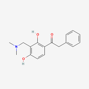 molecular formula C17H19NO3 B2855415 1-(3-((Dimethylamino)methyl)-2,4-dihydroxyphenyl)-2-phenylethanone CAS No. 1021218-40-5