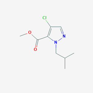 molecular formula C9H13ClN2O2 B2855417 methyl 4-chloro-1-isobutyl-1H-pyrazole-5-carboxylate CAS No. 1856032-56-8