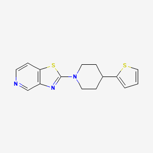 2-(4-Thiophen-2-ylpiperidin-1-yl)-[1,3]thiazolo[4,5-c]pyridine