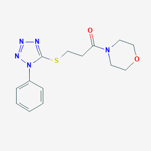 4-{3-[(1-phenyl-1H-tetrazol-5-yl)thio]propanoyl}morpholine