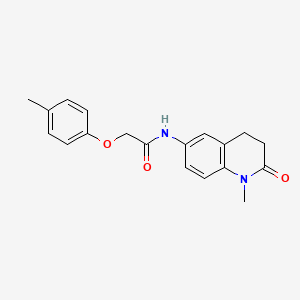 molecular formula C19H20N2O3 B2855471 N-(1-methyl-2-oxo-1,2,3,4-tetrahydroquinolin-6-yl)-2-(p-tolyloxy)acetamide CAS No. 922054-37-3