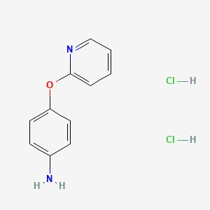 molecular formula C11H12Cl2N2O B2855473 4-(Pyridin-2-yloxy)aniline dihydrochloride CAS No. 111162-53-9