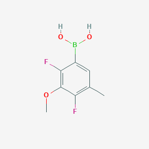 molecular formula C8H9BF2O3 B2855474 2,4-Difluoro-3-methoxy-5-methylphenylboronic acid CAS No. 2096331-81-4
