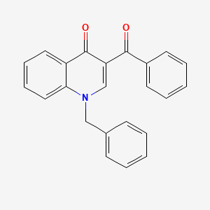 molecular formula C23H17NO2 B2855487 3-Benzoyl-1-benzyl-1,4-dihydroquinolin-4-one CAS No. 902507-04-4
