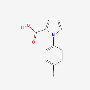 molecular formula C11H8INO2 B2855501 1-(4-iodophenyl)-1H-pyrrole-2-carboxylic acid CAS No. 773873-02-2