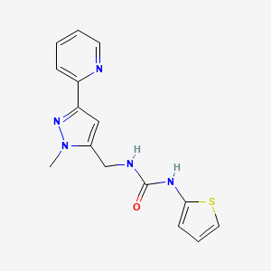 1-[(2-Methyl-5-pyridin-2-ylpyrazol-3-yl)methyl]-3-thiophen-2-ylurea