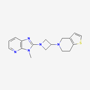 5-[1-(3-Methylimidazo[4,5-b]pyridin-2-yl)azetidin-3-yl]-6,7-dihydro-4H-thieno[3,2-c]pyridine