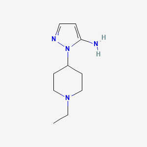 molecular formula C10H18N4 B2855532 1-(1-ethylpiperidin-4-yl)-1H-pyrazol-5-amine CAS No. 957005-84-4