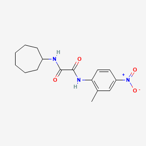 molecular formula C16H21N3O4 B2855537 N1-cycloheptyl-N2-(2-methyl-4-nitrophenyl)oxalamide CAS No. 941999-83-3