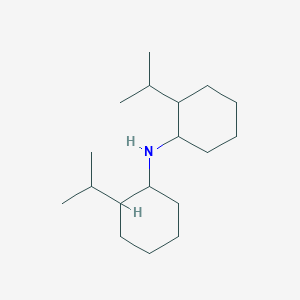 molecular formula C18H35N B2855545 2-(propan-2-yl)-N-[2-(propan-2-yl)cyclohexyl]cyclohexan-1-amine CAS No. 1258650-91-7