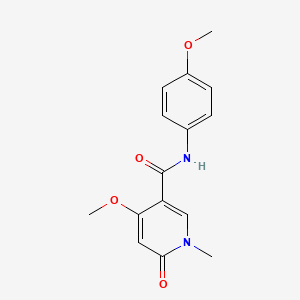 molecular formula C15H16N2O4 B2855548 4-methoxy-N-(4-methoxyphenyl)-1-methyl-6-oxo-1,6-dihydropyridine-3-carboxamide CAS No. 1878190-24-9