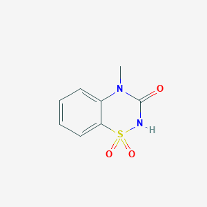 molecular formula C8H8N2O3S B2855549 4-methyl-3,4-dihydro-2H-1lambda6,2,4-benzothiadiazine-1,1,3-trione CAS No. 13338-02-8