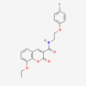 molecular formula C20H18FNO5 B2855553 8-ethoxy-N-(2-(4-fluorophenoxy)ethyl)-2-oxo-2H-chromene-3-carboxamide CAS No. 1105210-44-3