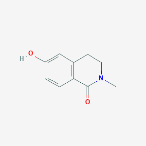 molecular formula C10H11NO2 B2855555 6-Hydroxy-2-methyl-3,4-dihydroisoquinolin-1(2H)-one CAS No. 308110-07-8