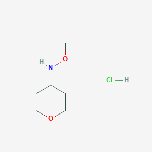 molecular formula C6H14ClNO2 B2855565 N-Methoxyoxan-4-amine;hydrochloride CAS No. 2305255-60-9