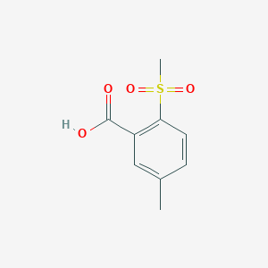 molecular formula C9H10O4S B2855583 2-Methanesulfonyl-5-methylbenzoic acid CAS No. 1310100-47-0