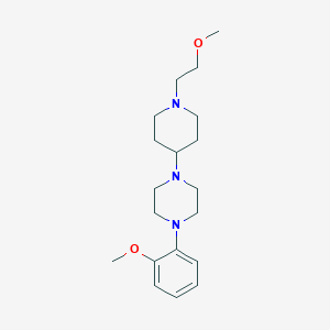 molecular formula C19H31N3O2 B2855593 1-(1-(2-甲氧基乙基)哌啶-4-基)-4-(2-甲氧基苯基)哌嗪 CAS No. 2034479-44-0